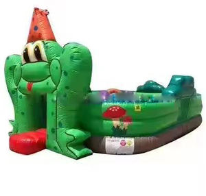 Château gonflable pour enfants en forme de <span class=keywords><strong>grenouille</strong></span>, en PVC, pour les sports de plein air - Product Image 1