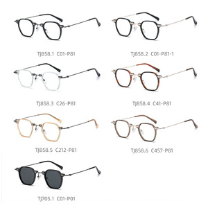 Danda Eyewear TJ858 TR Metal Full Frame Anti Blue <b>Light</b> Glasses Unisex Plano Lenses <b>UV</b> Resistant - Product Image 4