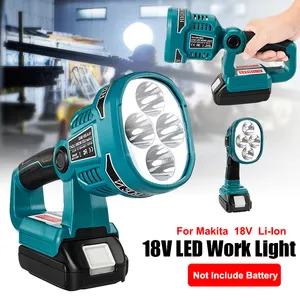 12W 1120 LUMEN LED Spotlight Work Light Replace For Mak Ita 14.4V 18V BL1830B BL1430B Li-ion Battery Torch