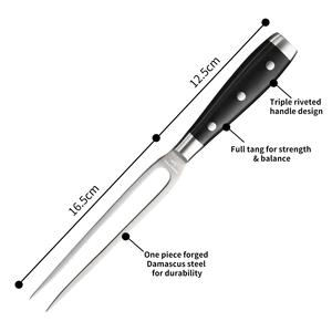 Juego de cuchillos de carnicero Santoku Premium de acero damasco de 18 piezas, superventas, cubiertos de cocina con mango de ABS para regalo - Product Image 5