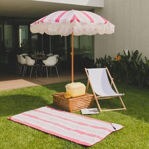 Nouveau <span class=keywords><strong>parasol</strong></span> extérieur transfrontalier Protection solaire parapluie triangulaire tressé coupe gland étanche loisirs plage - Product Image 2