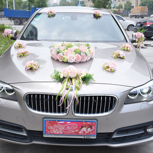 K-157 Ribbons Silk Flower Bridal <strong>Car</strong> <strong>Decorations</strong> Rose Artificial Flower <strong>Wedding</strong> - Product Image 6