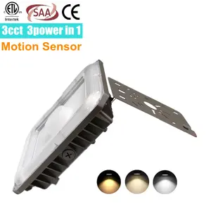 100w ETL FCC CE surface wall mounted embedded slim canopy gas station light ip65 66 exterior 3cct 3wats selectable led canopy