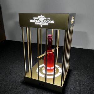Présentoir à Bouteille LED Doré Clignotant <span class=keywords><strong>Personnalisé</strong></span> Richshining avec Logo, Cage à Champagne, Support Glorificateur de Whisky pour Bar, Fête, VIP - Product Image 2