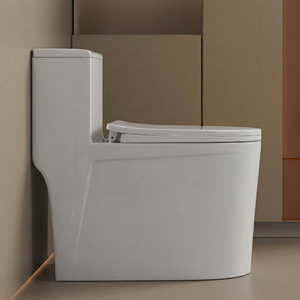 โถสุขภัณฑ์เซรามิคทรงยาวแบบชิ้นเดียวสำหรับห้องน้ำสุดหรู - Product Image 1