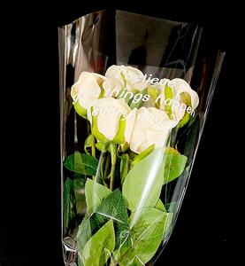 Compostable Transparent Opp Single Rose Nouquets <strong>Flower</strong> <strong>Sleeves</strong> Packaging - Product Image 4