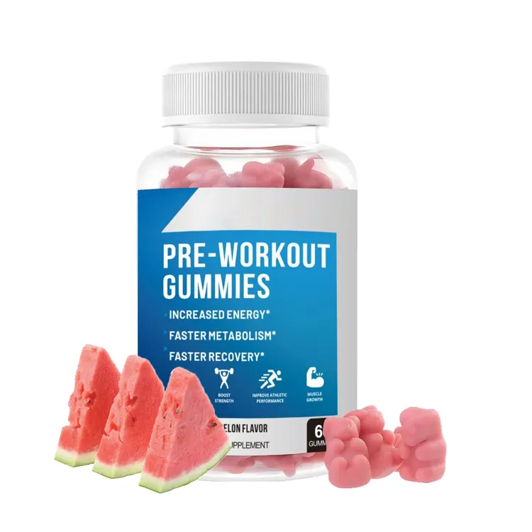 ODM&OEM Gesundheitsversorgung organische Sport-Supplement Wellness kundenspezifische Formel Vor-Workout-Gummi