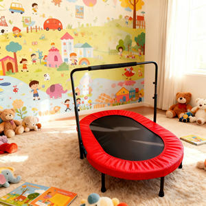 <span class=keywords><strong>Trampoline</strong></span> Zoshine 56 pouces en acier pour intérieur et extérieur, lit de saut sécurisé pour enfants, style parc d'attractions - Product Image 3
