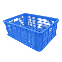 Panier en filet pour fruits et légumes OEM du fabricant 606*420*218mm, caisse en plastique étanche, durable, légère et écologique pour le déménagement
