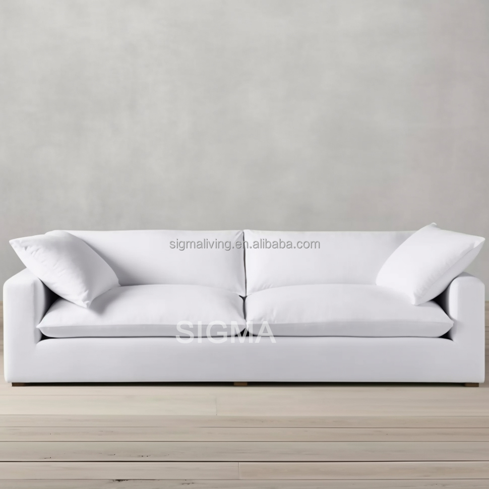 Luxury Indoor Furniture Living Room Sofa Set Luxury Wooden Frame Fabric Modern Modular L Shape Sofa