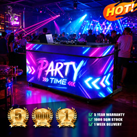 Pantalla LED Portátil RX P1.86 P2 P2.5 para Mesa de DJ, Pantalla de Video Matrix con Ruedas para Fiestas, Eventos, Escenarios, Hogar, Bar, Discoteca