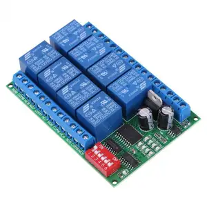 New DC 12V 8 Channel RS485 Relay module Modbus RTU Remote switch of protocol serial port PLC controller