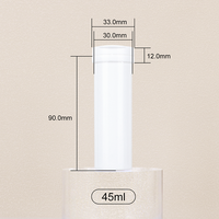 Bouteille en plastique PP blanche pour suppléments de santé, gommes à mâcher, pilules, vitamines – 25ml, 35ml, 45ml, 55ml, 75ml, 85ml
