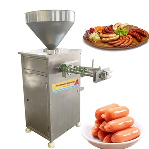 Embutidora Neumática de Salchichas, Embutidora de Carne Comercial Automática, Máquina para Hacer <span class=keywords><strong>Salami</strong></span>, Salchichas y Jamón con Torcedor - Product Image 1