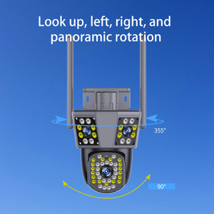 Wistino 12MP Ba máy ảnh ba màn hình bên ngoài Wifi máy ảnh wifi màu đêm tầm nhìn chuyển động phát hiện PTZ camera an ninh - Product Image 3