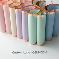 Kertas Pembungkus Bunga Gaya Korea Tahan Air dengan Logo Kustom, Papel Coreano untuk Perlengkapan Florist