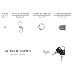 Cerradura de Repuesto para Buzón Residencial - Product Image 3
