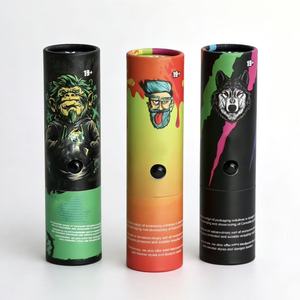 Custom Safety Lock Paper Can, Child-Resistant Buckle Cylindrical Packaging <b>Box</b> for Electronic Devices and <b>Smoke</b> Tubes - Product Image 1