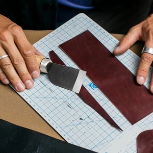 Da chuyên nghiệp thủ công cắt dao DIY Craft Knife Sharping skiving công cụ tốc độ cao lưỡi thép phải/trái tay công cụ - Product Image 4