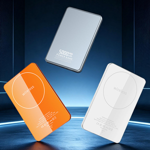 Card <b>Sized</b> Light weight Magnetic Power Bank 5000mAh 7.5mm Wired PD 22.5W 15W Wireless Power Wireless Magnetic Power Bank - Product Image 4