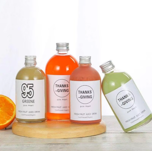 Bouteille en verre pour Kombucha en gros, 150ml, 250ml, 350ml, 500ml, ronde, transparente/givrée, avec bouchon à vis, compatible sérigraphie et diffuseur à bâtonnets - Product Image 3