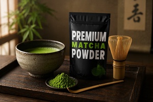 Sac <span class=keywords><strong>de</strong></span> matcha avec faible MOQ 5LB 6LB 12LB <span class=keywords><strong>5KG</strong></span> fond plat boîte scellé 3 côtés fermeture argentée - Product Image 4