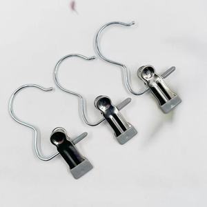 Clip multifuncional de acero inoxidable en forma de 3 para ropa, pantalones, faldas, calcetines, con gancho, clip para ropa sin dejar marcas. - Product Image 1