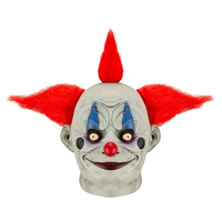 Diskon besar topeng badut lateks horor pesta Halloween menakutkan topeng wajah setan Joker kostum Cosplay teror alat peraga