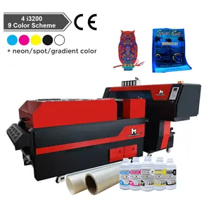 2024 Automatic New Dtf Printing And Shaking Powder Oven Dtf Printer 60cm I3200 2 Head