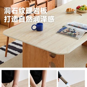 Time <b>Dining</b> <b>Table</b> 1.6m 1.8m 2.0m <b>Space</b> <b>Saving</b> Box Frame Structure <b>Dining</b> Room Set - Product Image 4