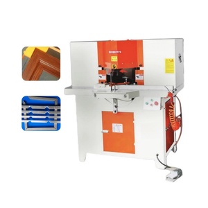 Máquina de Corte Angular Hidráulica de Doble Cabezal, Neumática, para Cortar Puertas y Ventanas, Biselado de Madera y Corte de Metal y Aluminio - Product Image 2