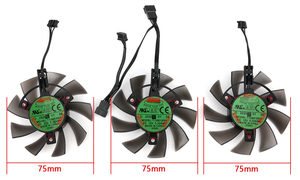 Nouveau ventilateur de refroidissement 75MM T128015SH de remplacement pour carte graphique ASROCK AMD Radeon RX 5600 XT Phantom Gaming D3 6G OC - Product Image 3