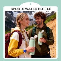 Bouteille d'eau isotherme en acier inoxydable sans BPA, 550 ml, 750 ml, 1 L, 1,2 L, à large ouverture, pour voyage, cadeau, maintien thermique 6-12 heures