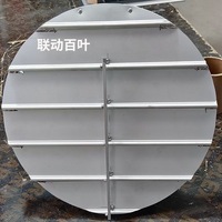 Ventilateur à axe rond en acier inoxydable épaissi, auto-fermant, anti-corrosion, avec sortie d'air HlAIOwIk