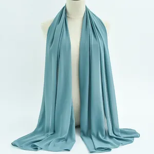 2023 hot sale Premium georgette hijab fillet Muslim scarves Shawl Instant chiffon Hijab supplier