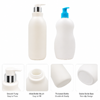 Bouteilles à pompe vides de grande capacité de 750 ml, en PET et PE, contenants de recharge pour shampoing, gel douche, lotion corporelle et huile essentielle