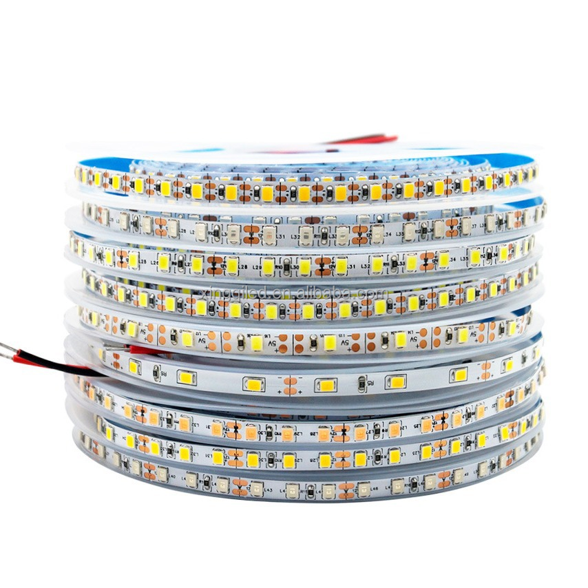 12W LED Strip 2835 120LEDs/M 12mm 1200LEDs 12V 24V Warm White Red Green Blue Waterproof WiFi Switch Mode IP20 IP65 for Landscape