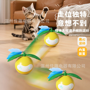 Balle laser transfrontalière pour chat, bâton de jeu pour chat, divertissement autonome et ludique, balle électrique intelligente pour chat, roulante - Product Image 1