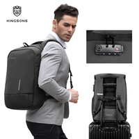 Sac à dos géométrique USB étanche pour l'extérieur, design décontracté, léger, grande capacité pour hommes - Collection 2026