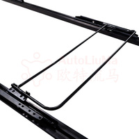 AutoLiuMa 2.47m Rail coulissant intérieur de voiture Glissières de siège pour camping-car Rail de siège de voiture Glissière de réglage Rails de sol pour sièges de camping-car