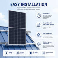 Composant Énergétique à Cadre en Aluminium Anti-Corrosion de Qualité Supérieure pour Système Énergétique Résidentiel de Ferme Solaire, Panneau Solaire Monocristallin