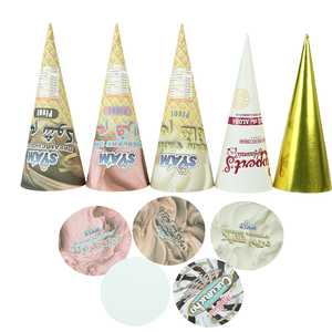 Cấp Thực Phẩm Tùy Chỉnh Dùng Một Lần <span class=keywords><strong>Ice</strong></span> <span class=keywords><strong>Cream</strong></span> Tay Áo Giấy <span class=keywords><strong>Cone</strong></span> Cup Gói Gelato <span class=keywords><strong>Cone</strong></span> Tay Áo Cốc Giấy Cones Bao Bì Cho <span class=keywords><strong>Ice</strong></span> Craem - Product Image 2