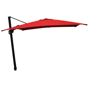 Cantilever paraguas de tela ao ar livre solar do jardim de luxo umbrella parasol 3m