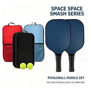Set de Palas de Pickleball Serie Space Space Smash, 2 Palas, 2 Pelotas de 16mm, Bolsa de Transporte Ligera, Diseño sin Bordes de Color Sólido, para Adultos - Product Image 1