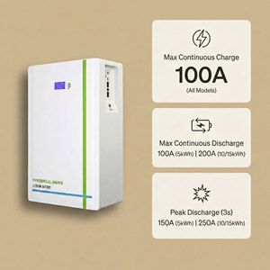 แบตเตอรี่ลิเธียม Powerwall 15 กิโลวัตต์ชั่วโมง 300 แอมป์ชั่วโมง 48 โวลต์ สำหรับระบบกักเก็บพลังงานแสงอาทิตย์ติดผนัง 280 แอมป์ชั่วโมง 15 กิโลวัตต์ รุ่น NEHC0001 15 กิโลวัตต์ชั่วโมง 300 แอมป์ - Product Image 5