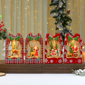 Caja de Regalo con Globo de Nieve Rectangular Relleno de Agua, Caja Musical, Regalo de <span class=keywords><strong>Navidad</strong></span> Clásico Europeo Americano de Lujo - Product Image 3