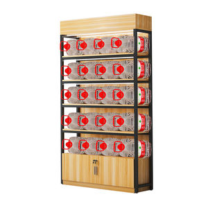 Estantería Personalizada para Tienda de un Solo Lado para Supermercado con Estantes de Pared de Madera y Metal para Comercio - Product Image 3