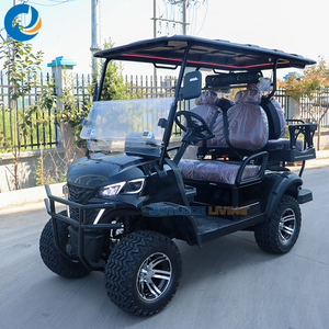 Voiture de golf électrique 4 places, batterie au lithium 72V, homologuée pour la route, livraison rapide aux États-Unis - Product Image 1