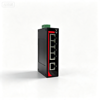 Promotion : Switch industriel Gigabit non géré 2F4T, Switch Ethernet hybride monté sur rail DIN avec 2 ports fibre et 4 ports électriques