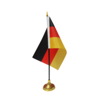 Drapeau de table promotionnel personnalisé pour décor de bureau et d'affaires à domicile avec poteau et base